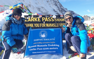 Around Manaslu and Larke-La Pass Trekking